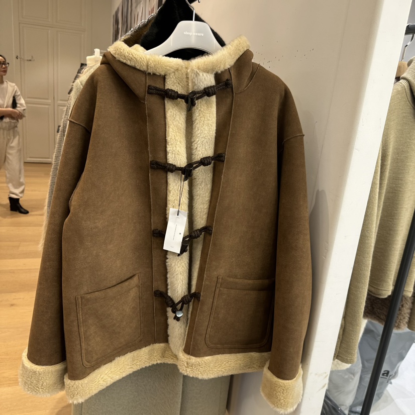 WE ARE/WELOVER東大門㊣實拍女裝新品25秋冬短款大衣羊毛SHOP_WE ARE短款大衣圖色2