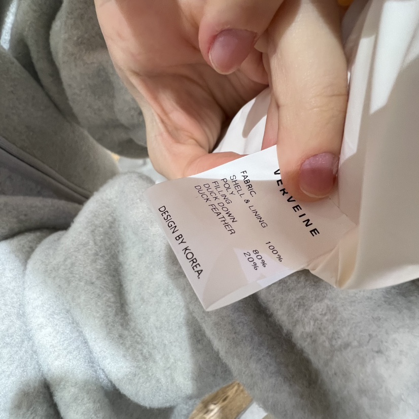 VERVEINE東大門㊣實拍女裝新品推薦休閑時尚短款羽絨服鴨絨VERVEINE短款羽絨服