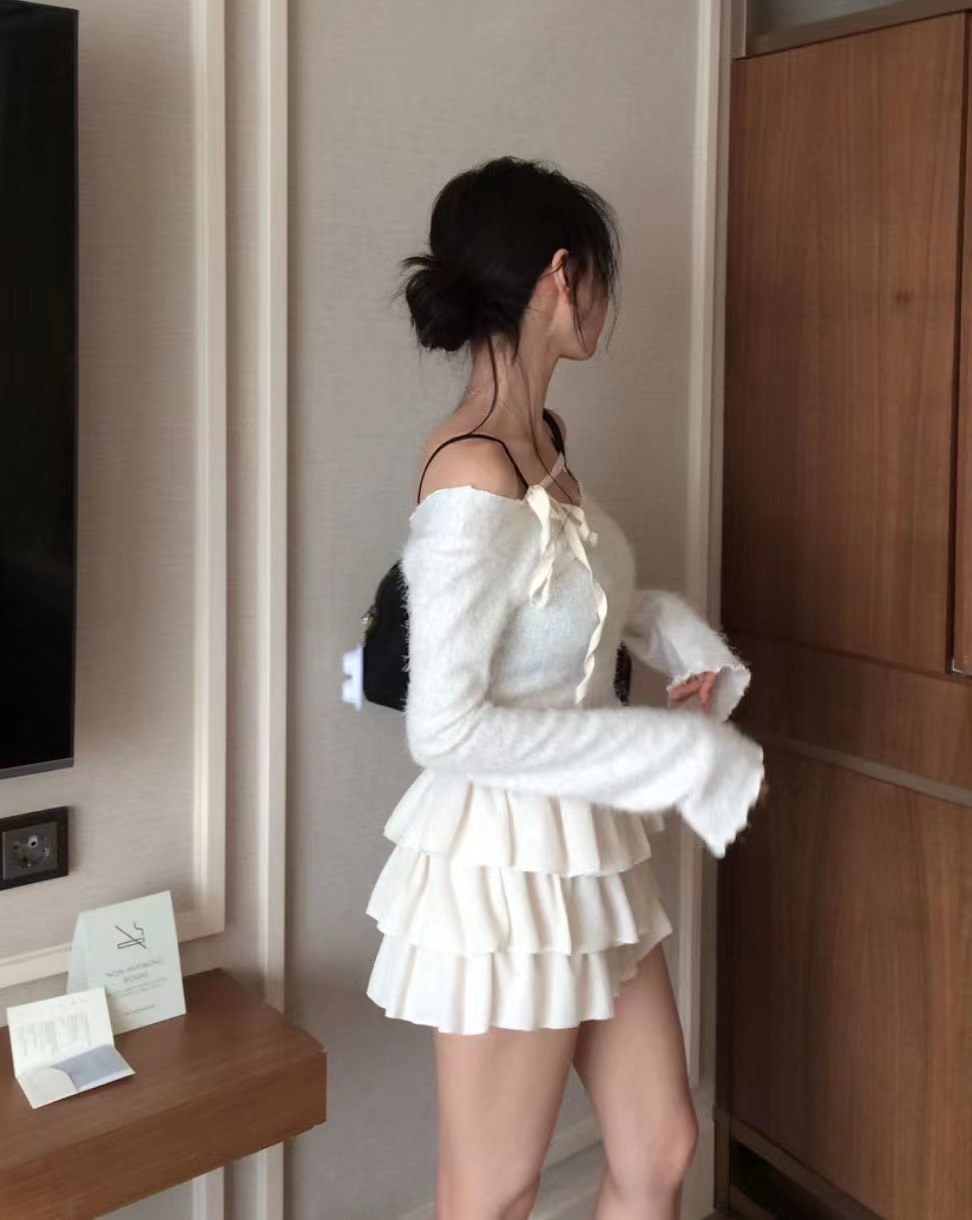 PLEASE韓國直郵㊣女裝新款25秋冬時尚職業熱賣推薦人氣針織衫PLEASE針織衫