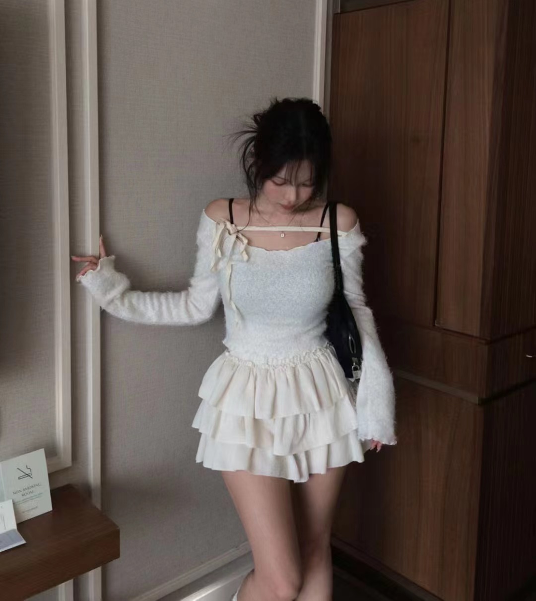 PLEASE韓國直郵㊣女裝新款25秋冬時尚職業熱賣推薦人氣針織衫PLEASE針織衫圖色3