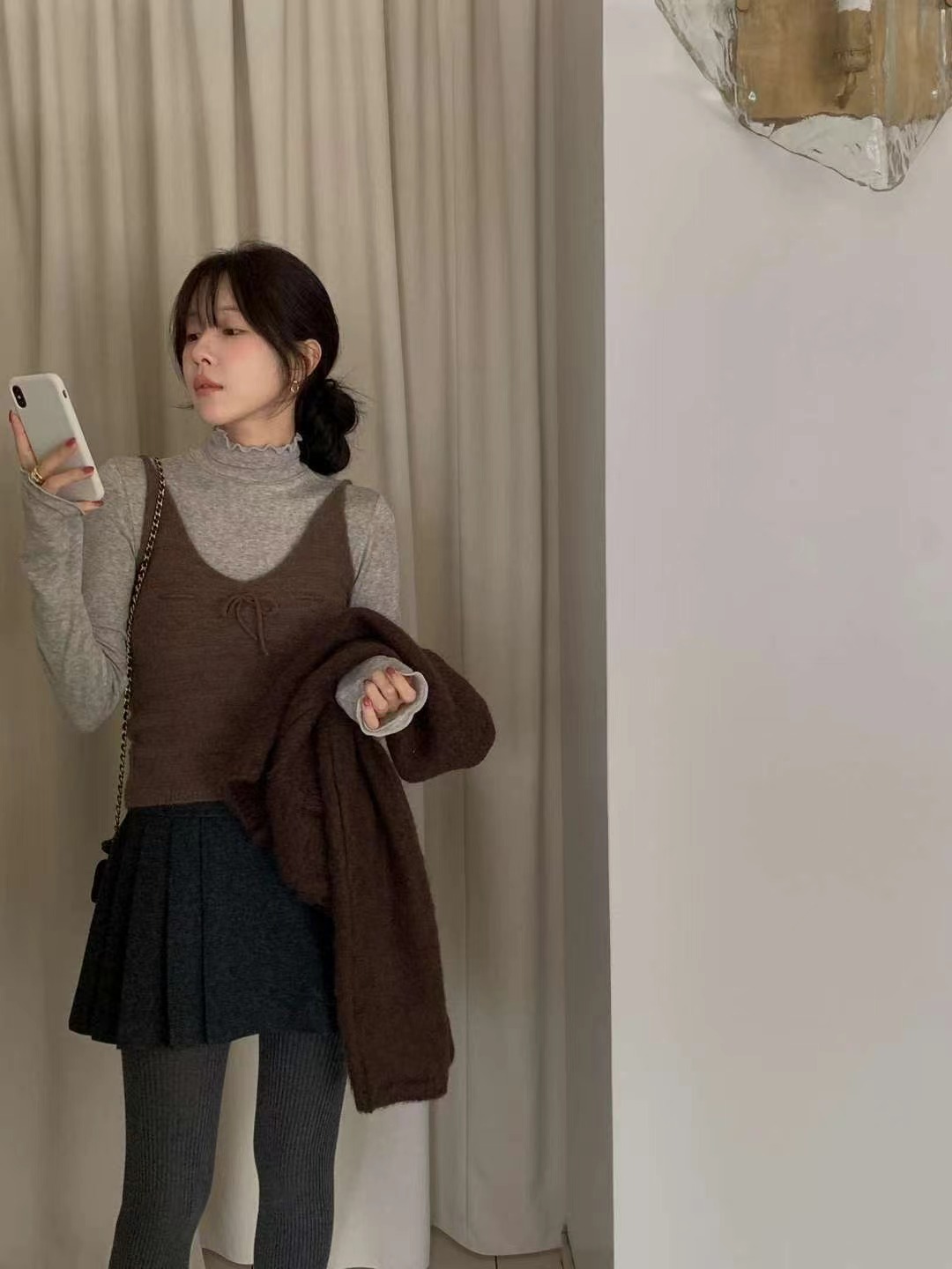 MIELLE-미엘르-OT東大門㊣實拍女裝新品25秋冬吊帶背心不含內搭MIELLE-미엘르-OT吊帶/背心圖色2