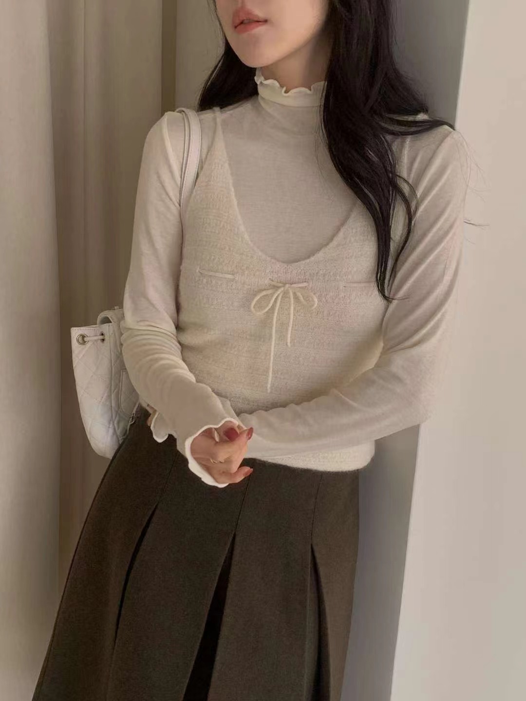 MIELLE-미엘르-OT東大門㊣實拍女裝新品25秋冬吊帶背心不含內搭MIELLE-미엘르-OT吊帶/背心圖色3