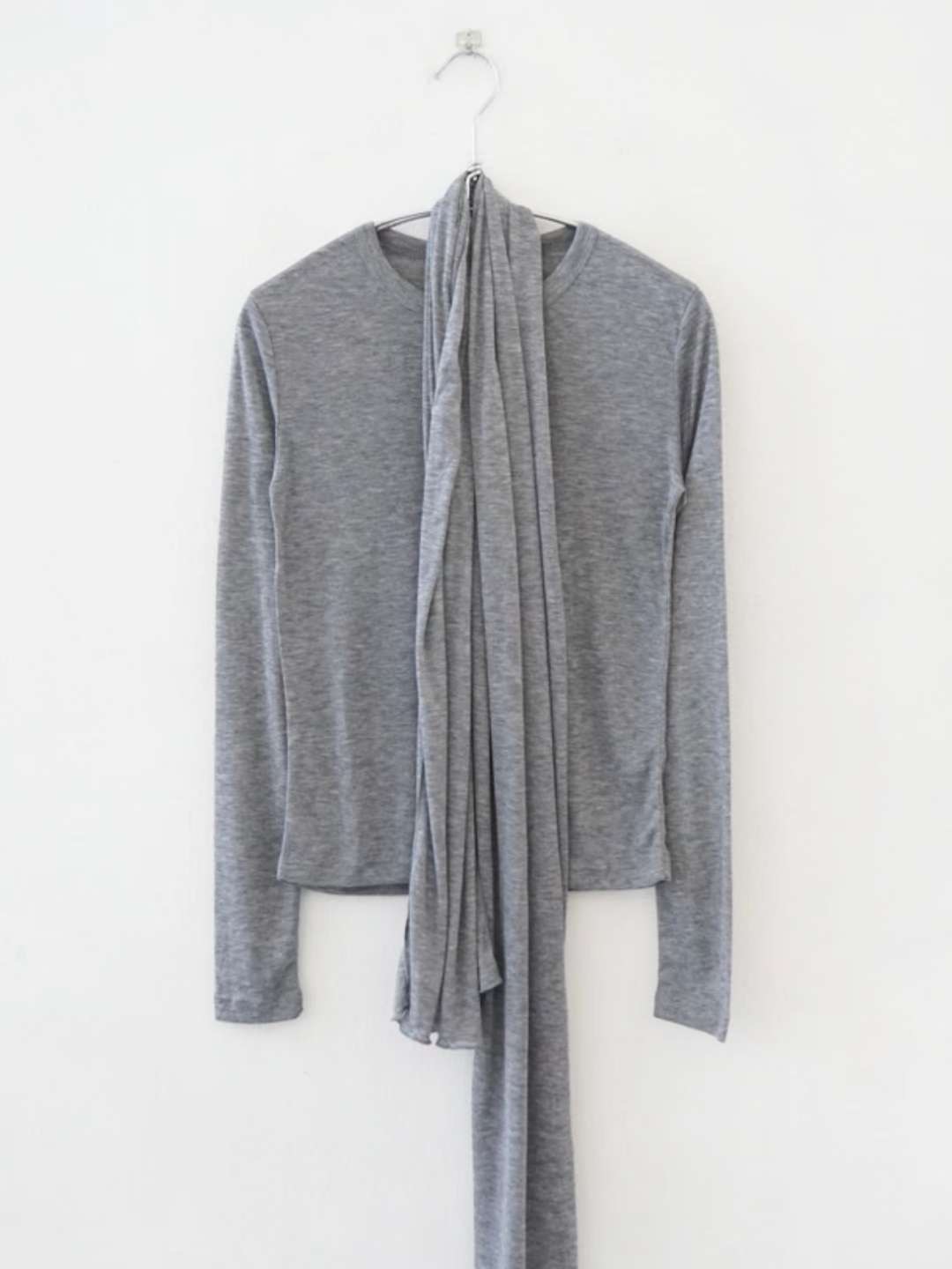 THENEEDS東大門㊣直郵女裝新款職業休閑25秋冬推薦長袖T恤圍巾THENEEDS長袖T恤圖色3