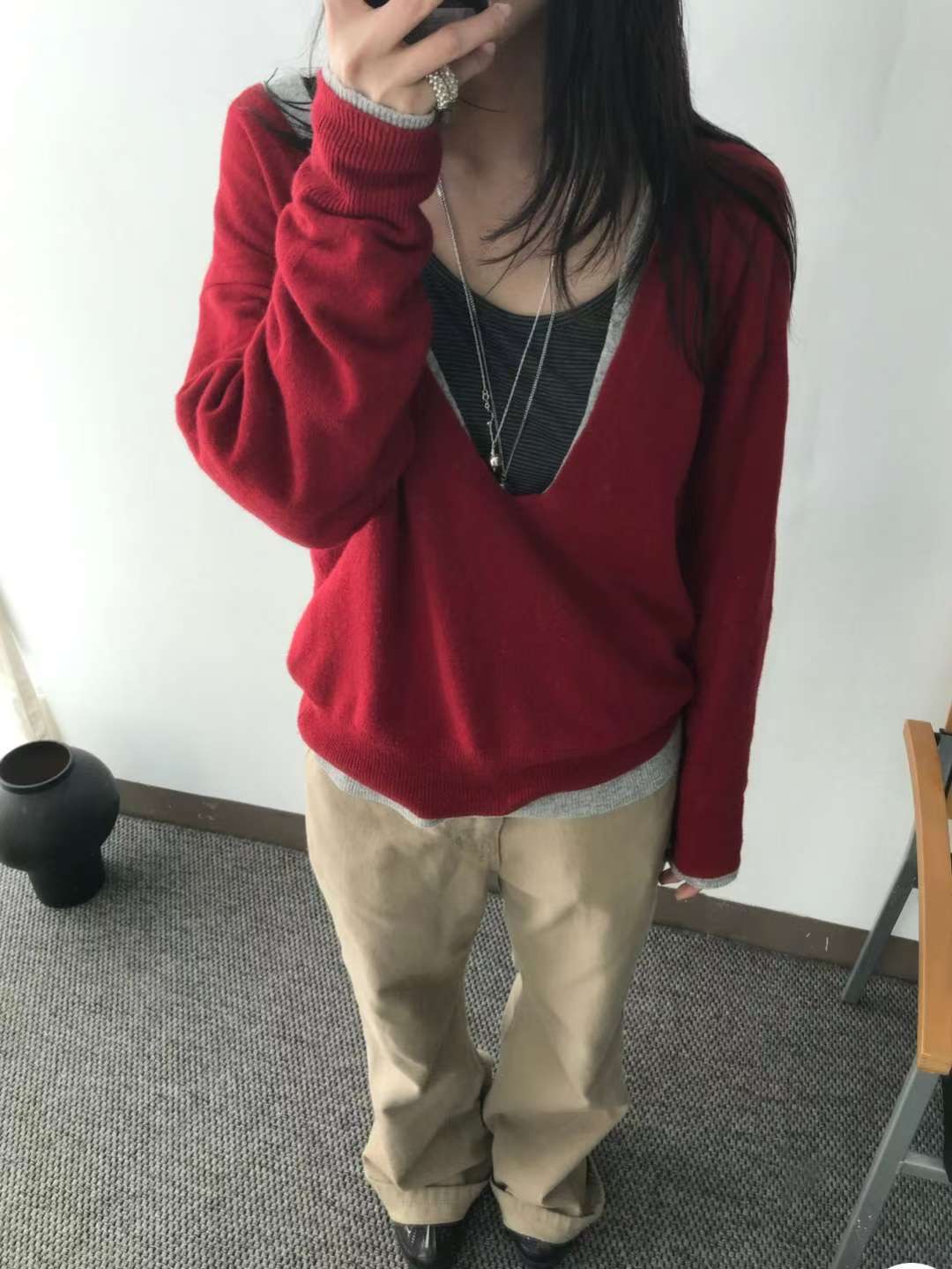 THENEEDS東大門㊣直郵女士新品職業推薦25秋冬時尚真品針織衫THENEEDS針織衫圖色1