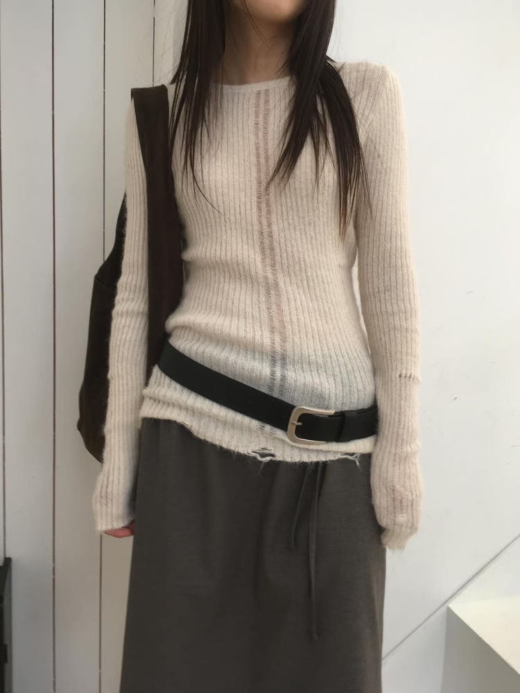 THENEEDS東大門㊣直郵女裝新款真品時尚職業針織衫不含腰包THENEEDS針織衫