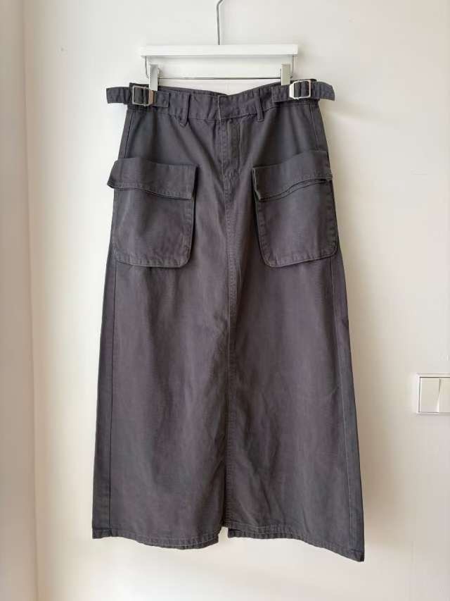 THENEEDS韓國代購㊣女士新品時尚人氣休閑真品推薦長裙口袋THENEEDS長裙圖色2