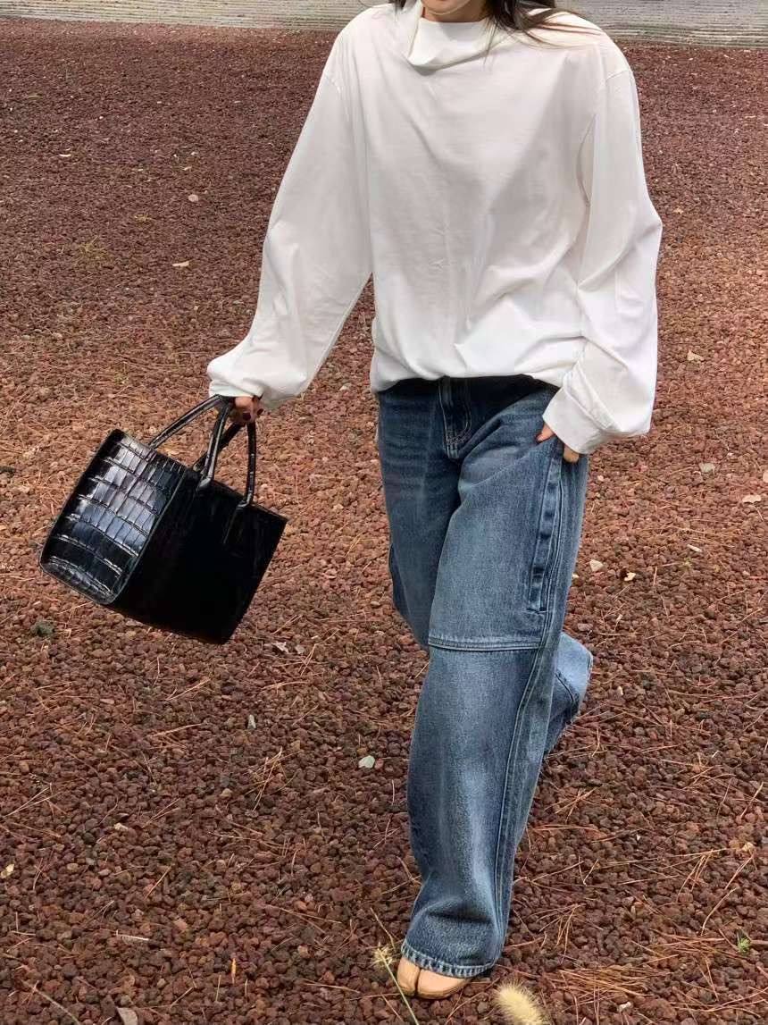 THENEEDS韓國直郵㊣女裝新款時尚人氣25秋冬休閑職業長袖T恤THENEEDS長袖T恤圖色4