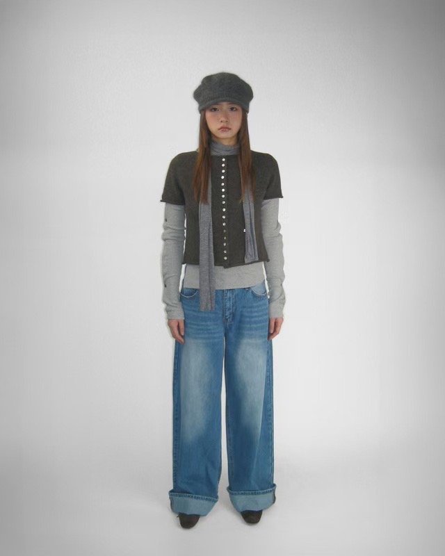 THENEEDS韓國代購㊣女士新款熱賣時尚休閑職業25秋冬針織衫THENEEDS針織衫