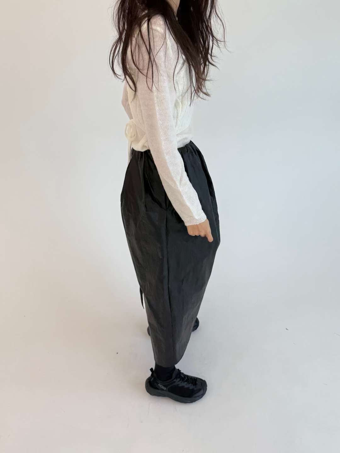 THENEEDS東大門㊣代購女裝新品熱賣推薦25秋冬休閑長裙涂層THENEEDS長裙