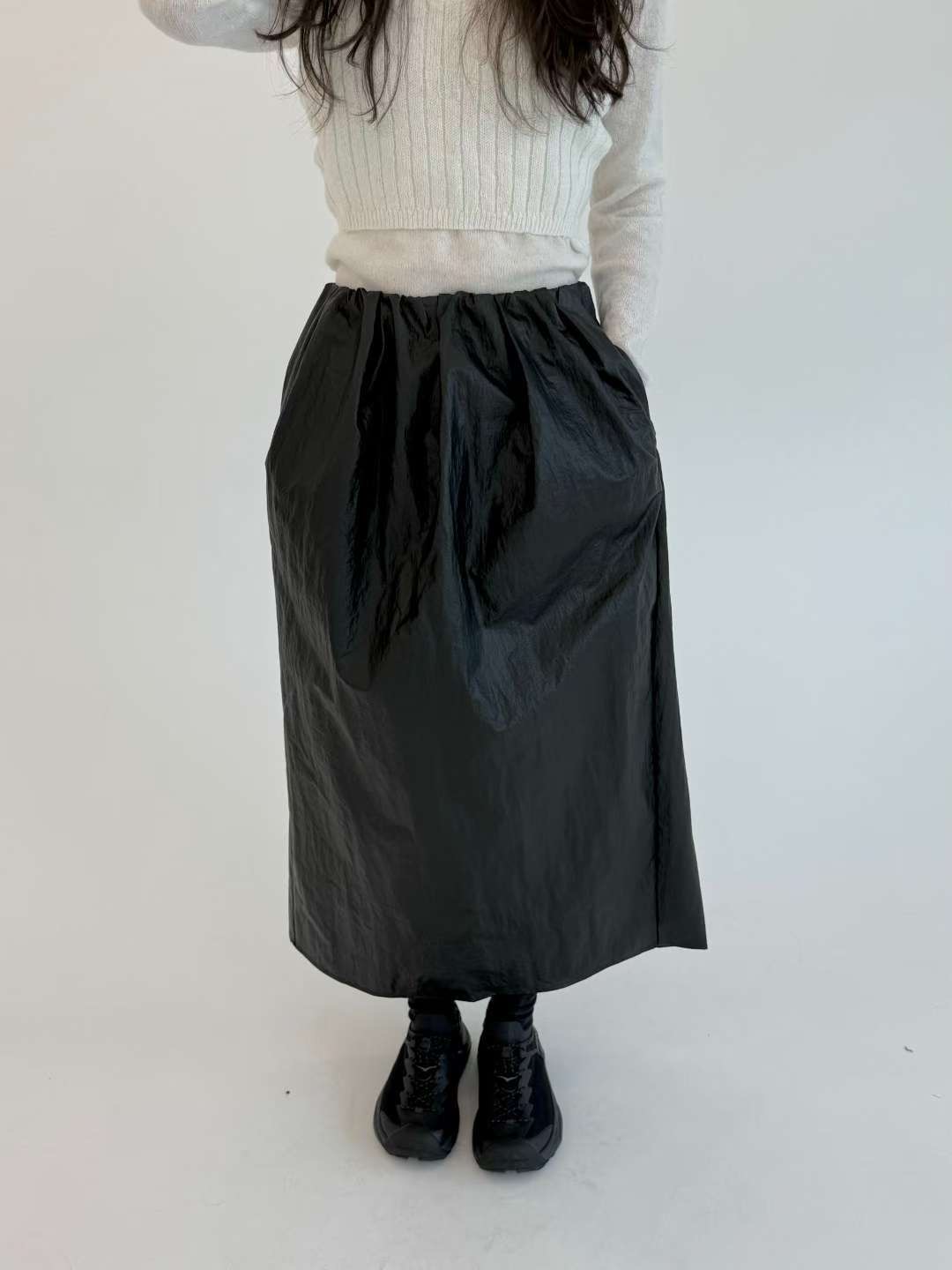 THENEEDS東大門㊣代購女裝新品熱賣推薦25秋冬休閑長裙涂層THENEEDS長裙圖色1