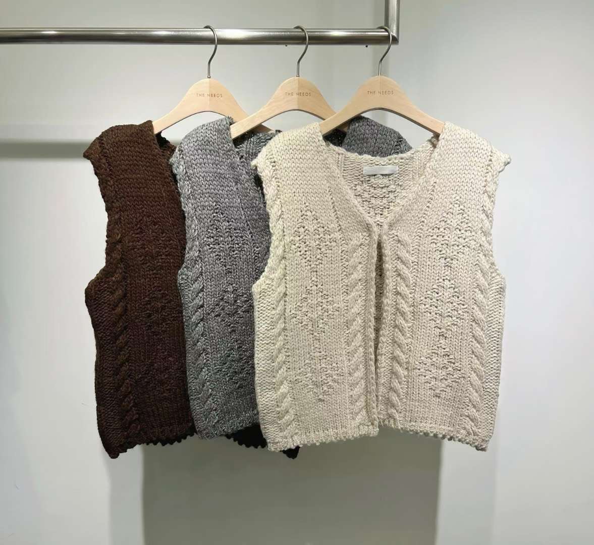 THENEEDS韓國直郵㊣女士新款25秋冬真品職業熱賣馬甲不含內搭THENEEDS馬甲圖色2左二色