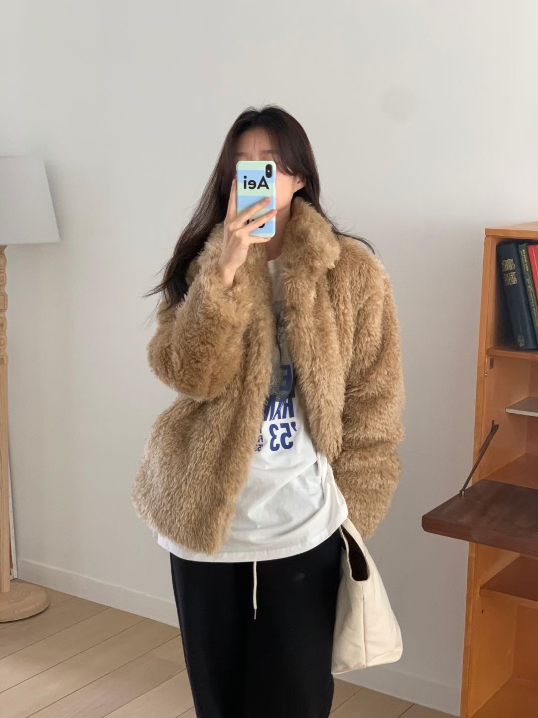 WEARME東大門㊣實拍女士新款推薦時尚職業熱賣休閑短款大衣WEARME短款大衣圖色3