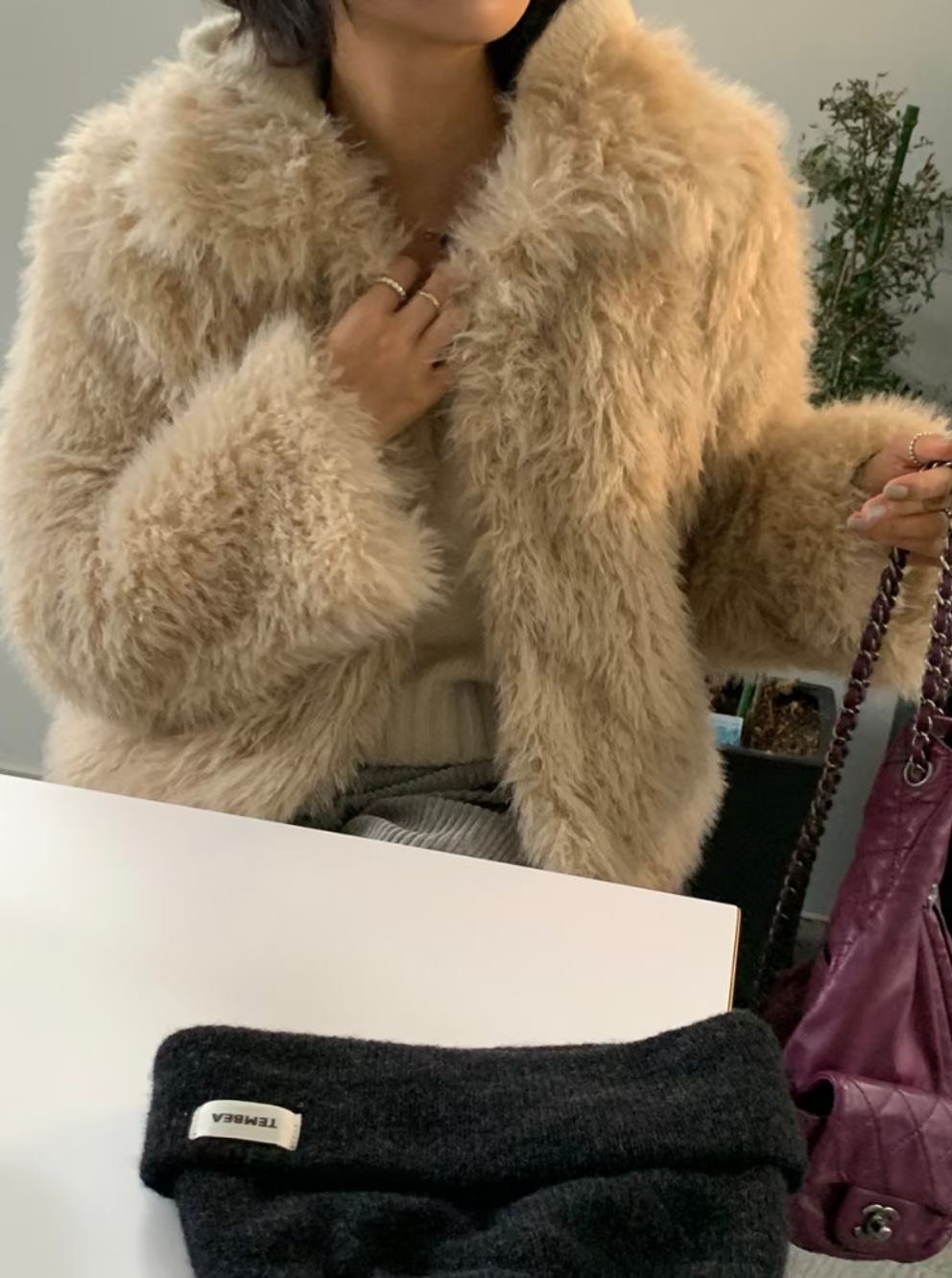 WEARME東大門㊣代購女士新品25秋冬推薦熱賣職業時尚短款大衣WEARME短款大衣圖色2