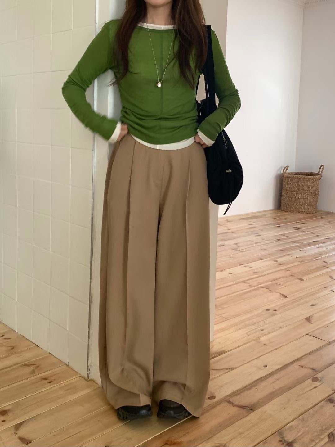 WEARME東大門㊣直郵女裝新品職業人氣推薦時尚休閑褲不含腰帶WEARME休閑褲圖色1