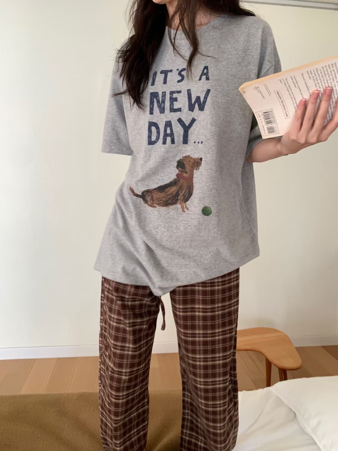 WEARME東大門㊣實拍女士新品真品25秋冬人氣推薦熱賣時尚T恤WEARMET恤圖色1