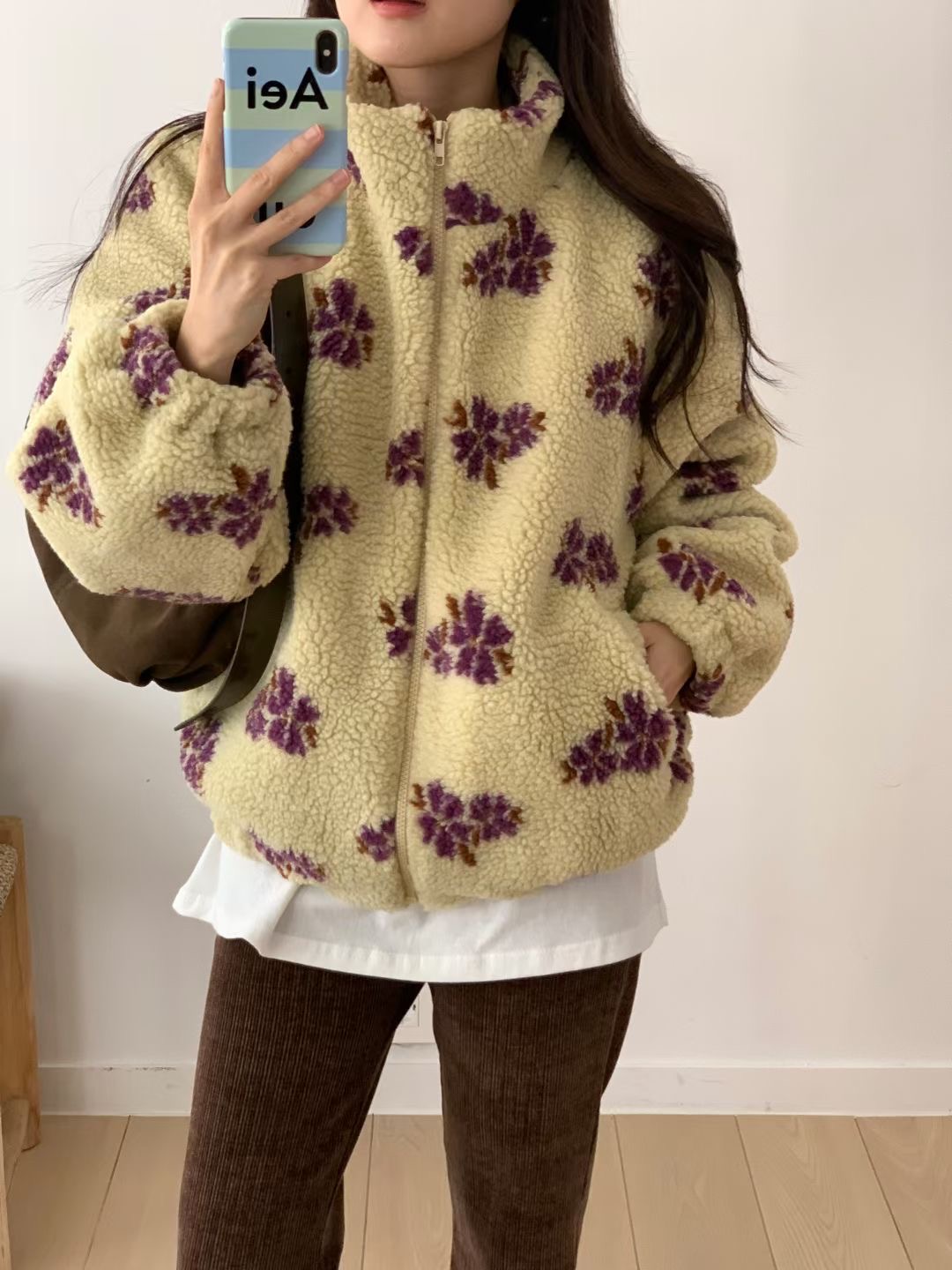 WEARME韓國直郵㊣女裝新款25秋冬休閑人氣推薦時尚熱賣夾克WEARME夾克圖色1