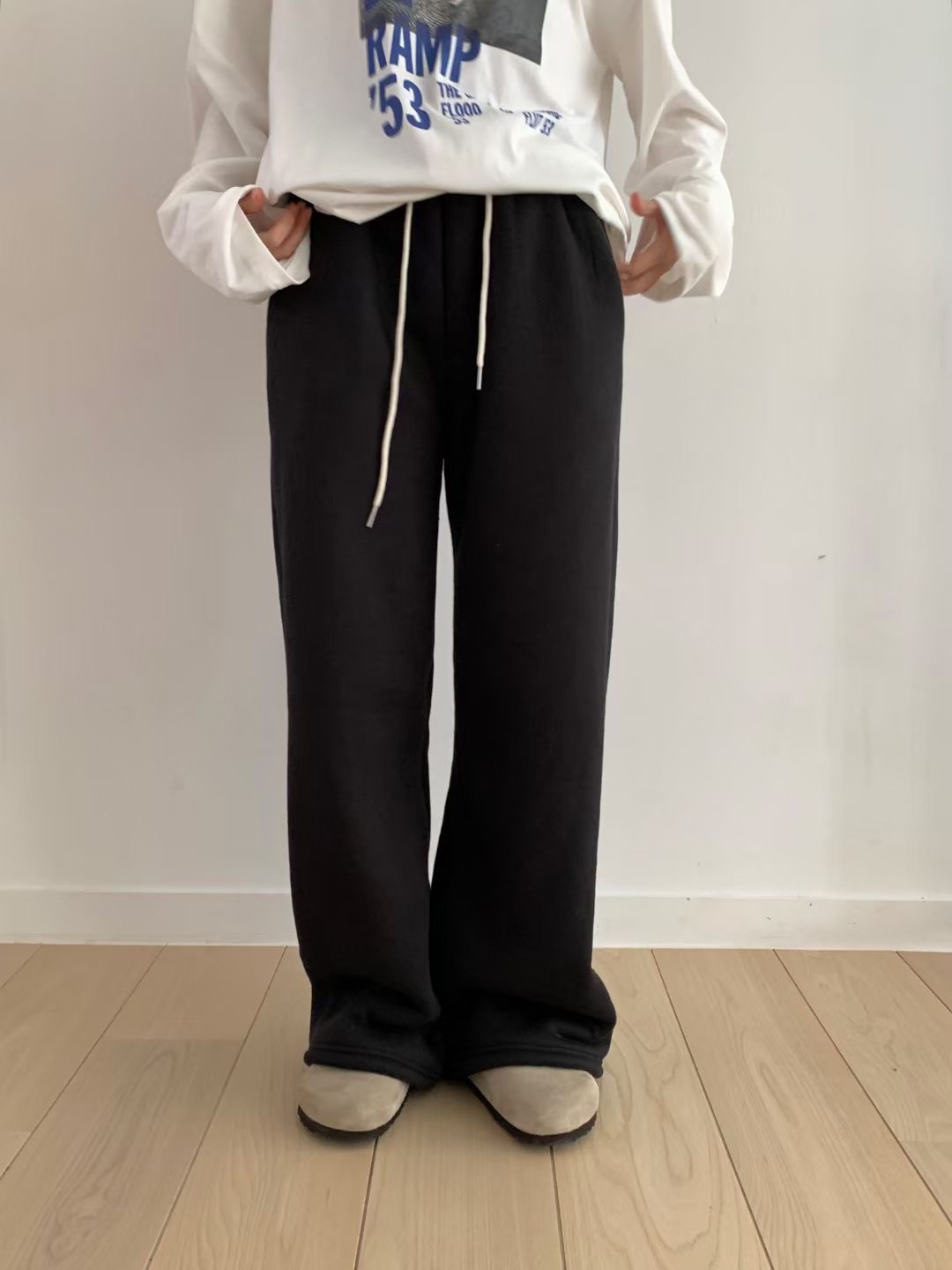 WEARME東大門㊣代購女士新品真品時尚職業25秋冬休閑褲加絨WEARME休閑褲圖色2