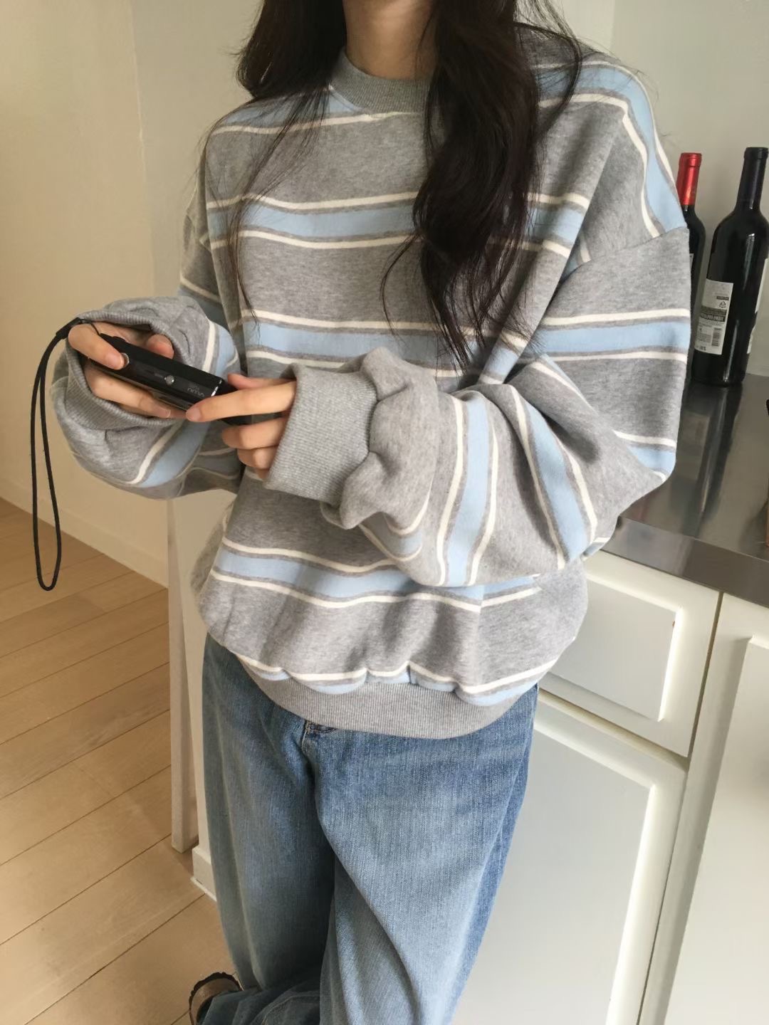 WEARME東大門㊣代購女士新款人氣時尚推薦職業休閑25秋冬衛衣WEARME衛衣圖色1