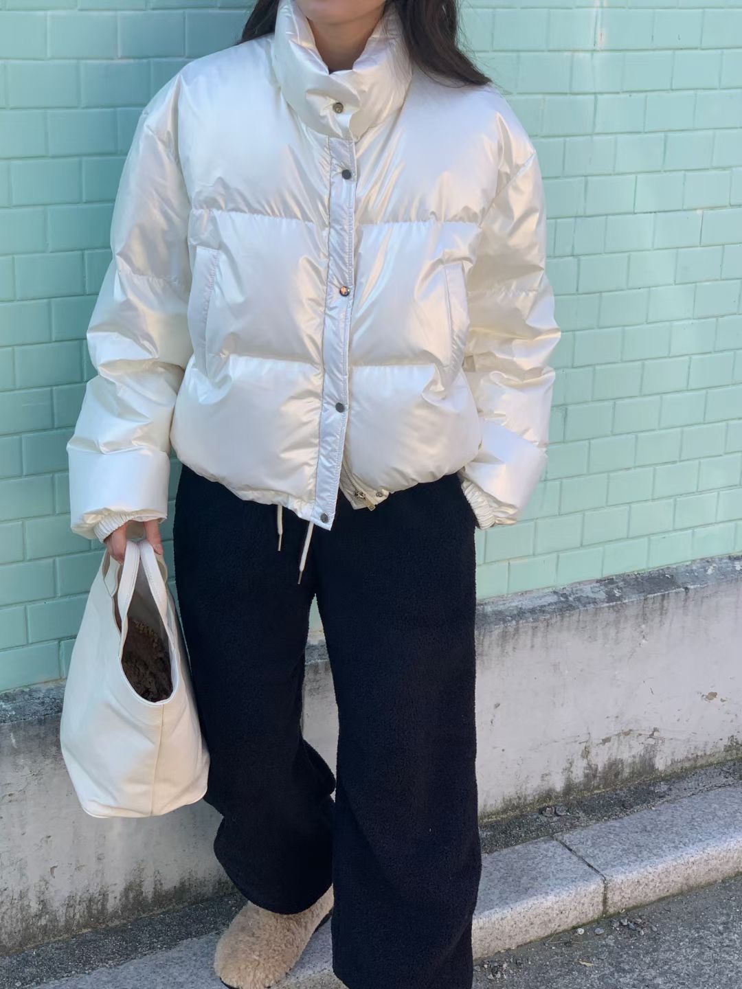 WEARME東大門㊣實拍女士新款推薦真品人氣熱賣休閑短款棉服WEARME短款棉服圖色1