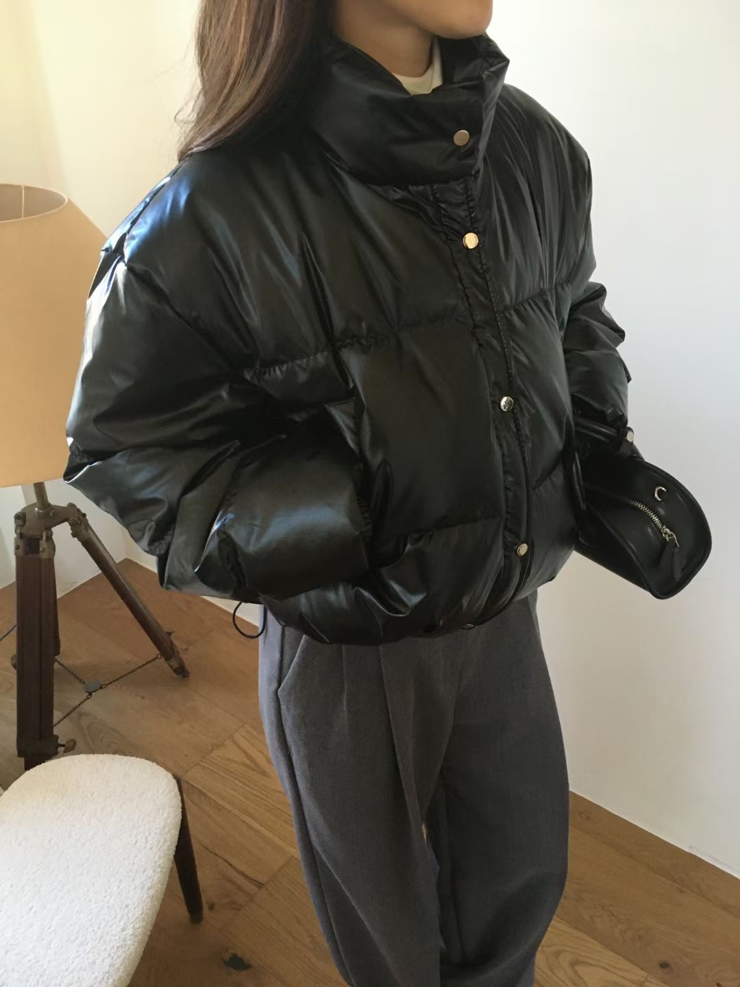 WEARME東大門㊣實拍女士新款推薦真品人氣熱賣休閑短款棉服WEARME短款棉服圖色3