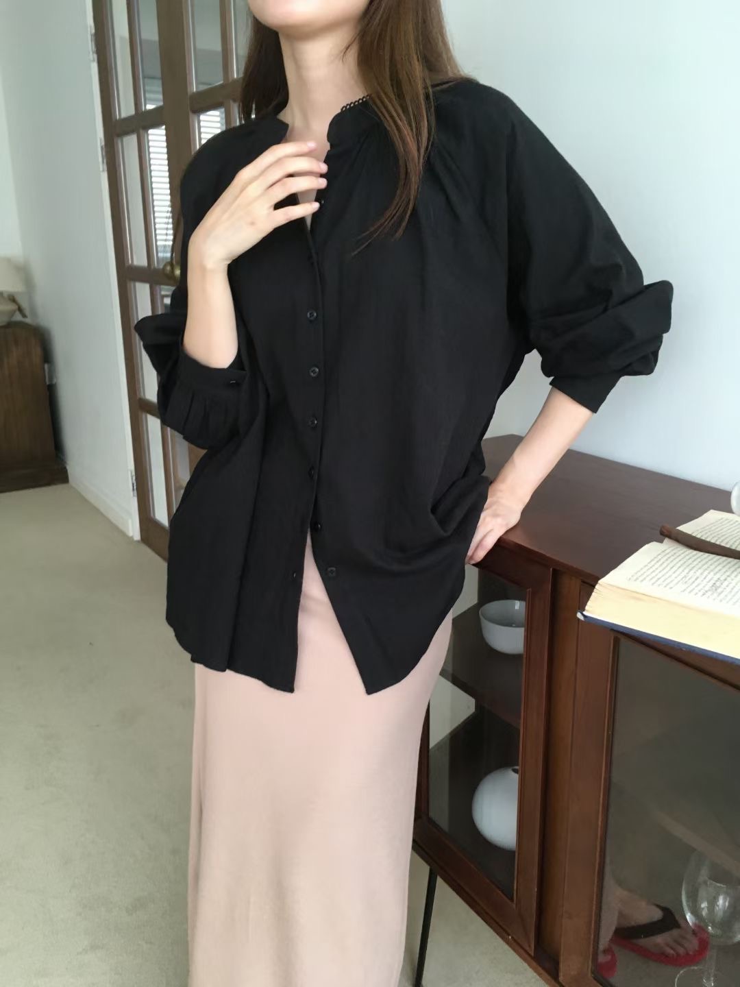 WEARME韓國直郵㊣女士新款時尚人氣真品熱賣休閑襯衫蕾絲衫WEARME襯衫/蕾絲衫圖色1