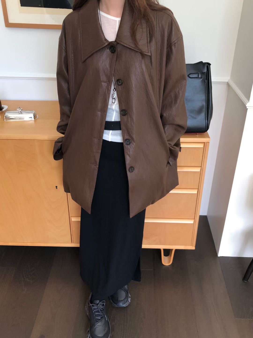 WEARME東大門㊣代購女士新款休閑職業推薦時尚25秋冬熱賣夾克WEARME夾克圖色2