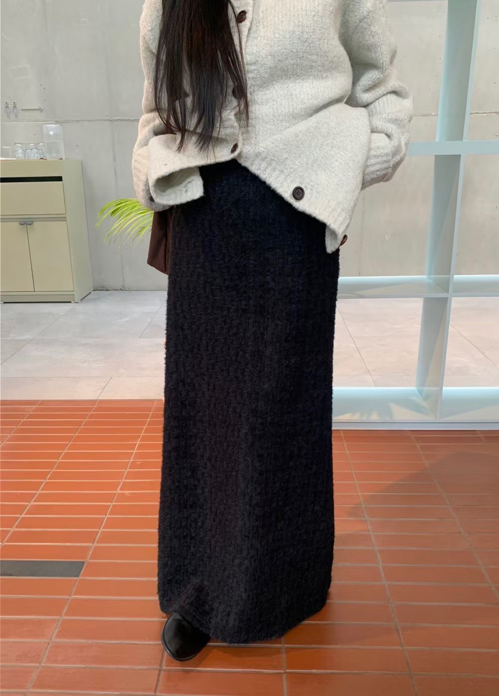 WEARME東大門㊣實拍女士新品25秋冬職業人氣推薦休閑熱賣長裙WEARME長裙圖色2