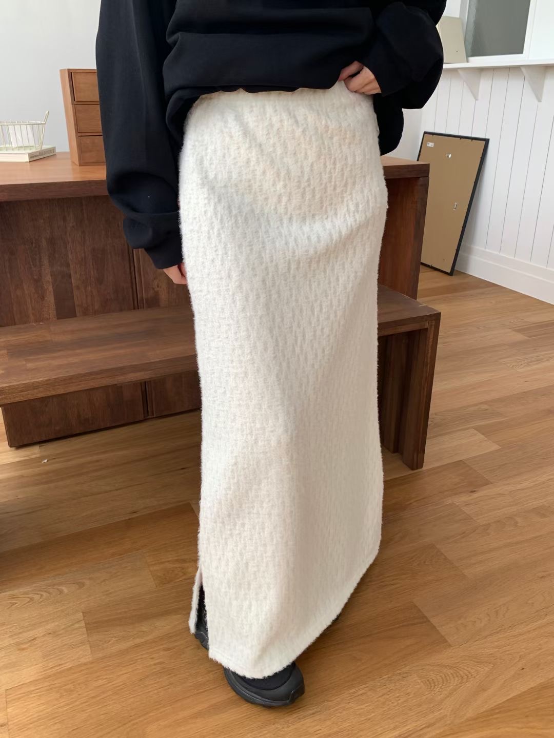 WEARME東大門㊣實拍女士新品25秋冬職業人氣推薦休閑熱賣長裙WEARME長裙圖色3