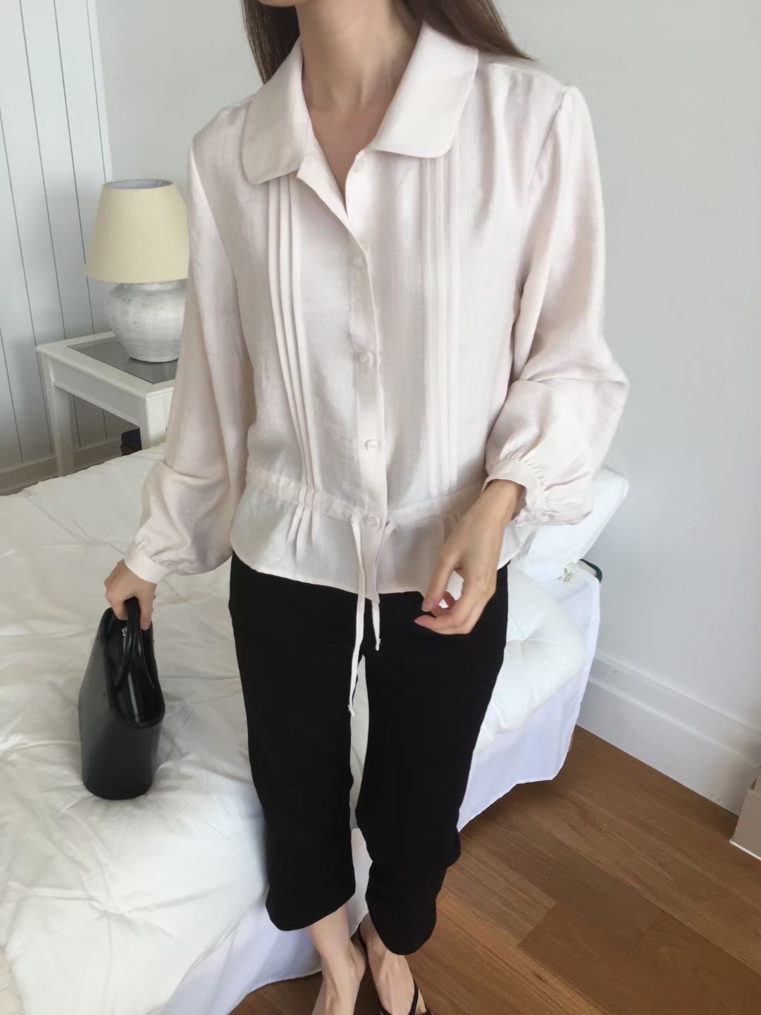 WEARME韓國直郵㊣女士新品休閑推薦人氣25秋冬熱賣襯衫蕾絲衫WEARME襯衫/蕾絲衫圖色1