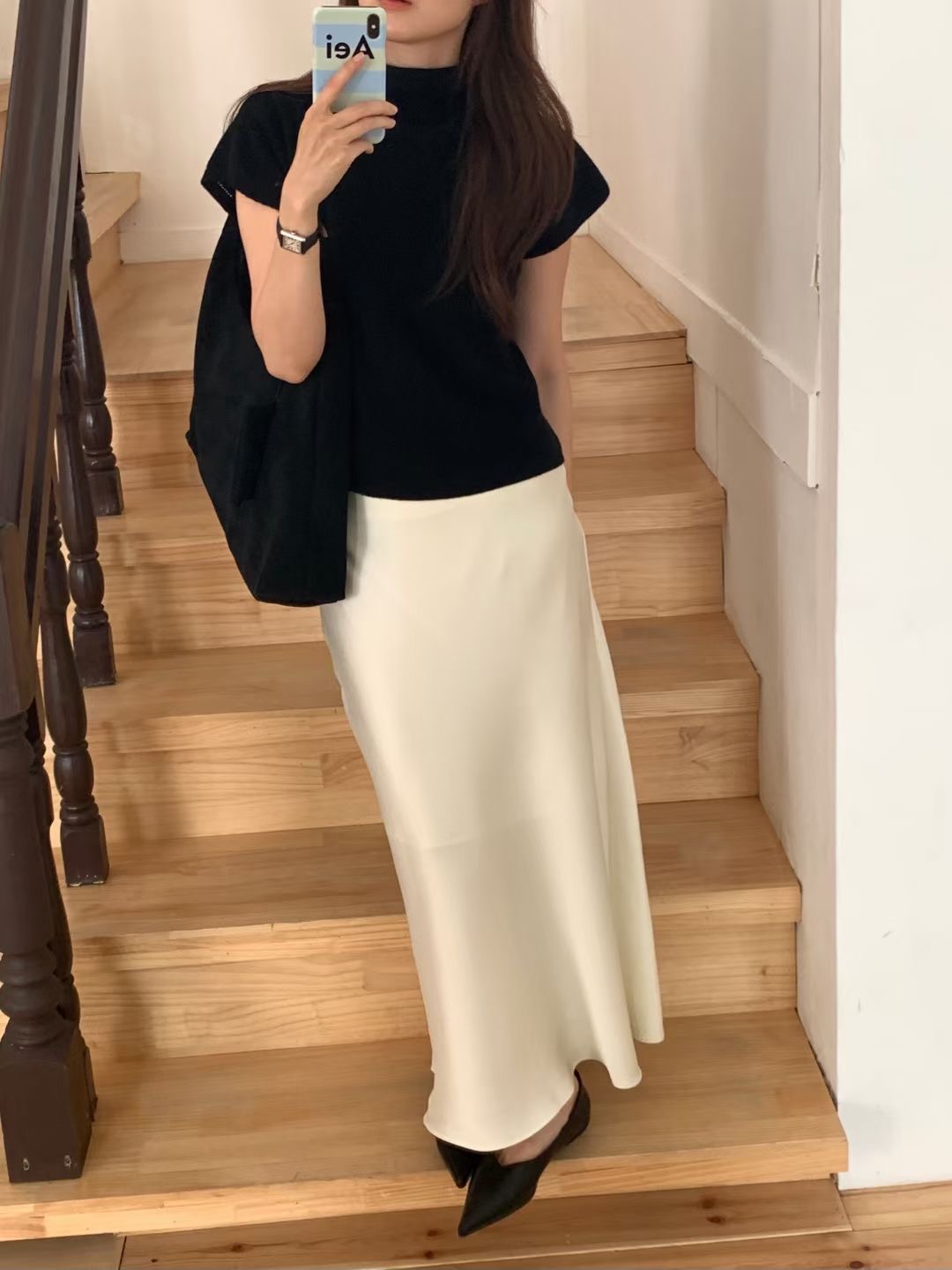 WEARME東大門㊣直郵女裝新款熱賣25秋冬職業推薦時尚休閑長裙WEARME長裙圖色2