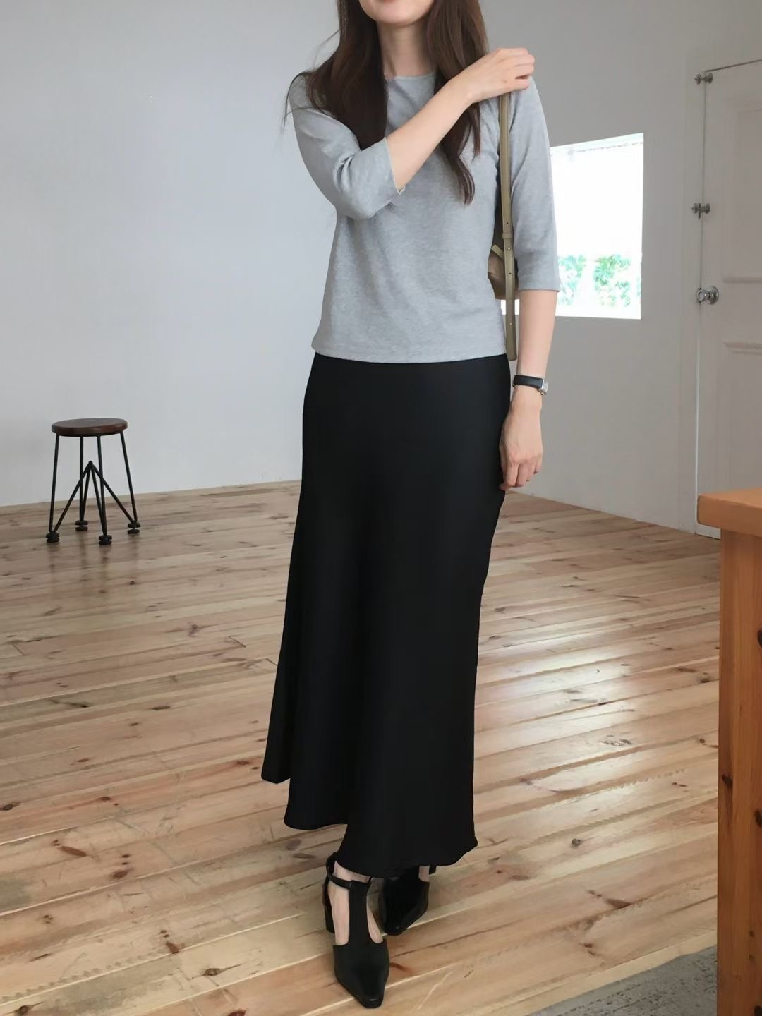 WEARME東大門㊣直郵女裝新款熱賣25秋冬職業推薦時尚休閑長裙WEARME長裙圖色3