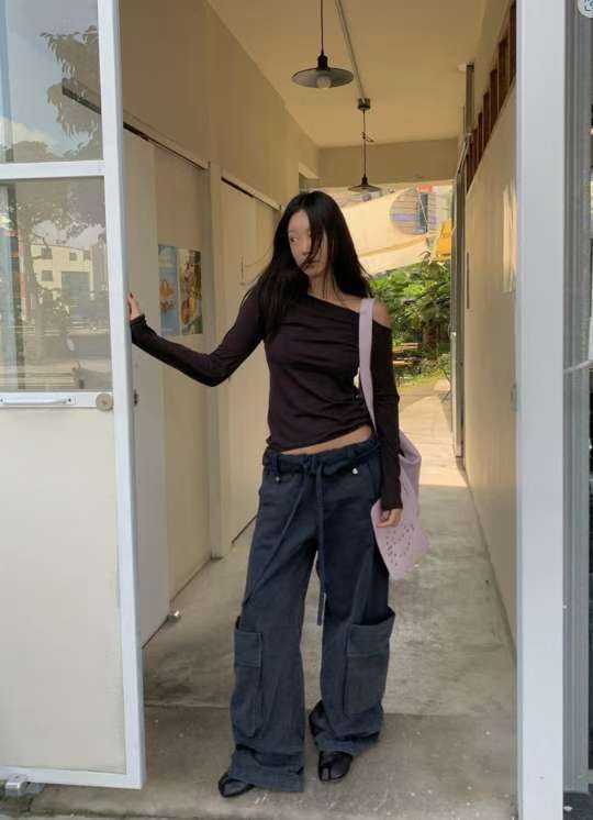 THENEEDS東大門㊣代購女士新款職業時尚真品推薦休閑褲口袋THENEEDS休閑褲