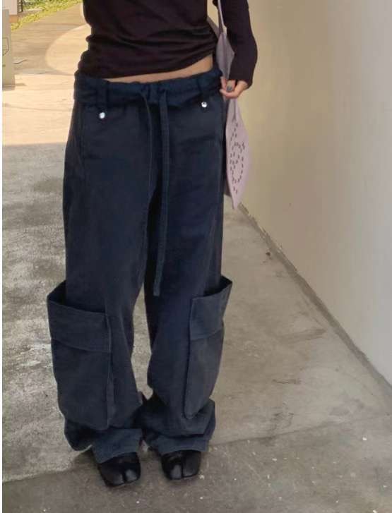 THENEEDS東大門㊣代購女士新款職業時尚真品推薦休閑褲口袋THENEEDS休閑褲