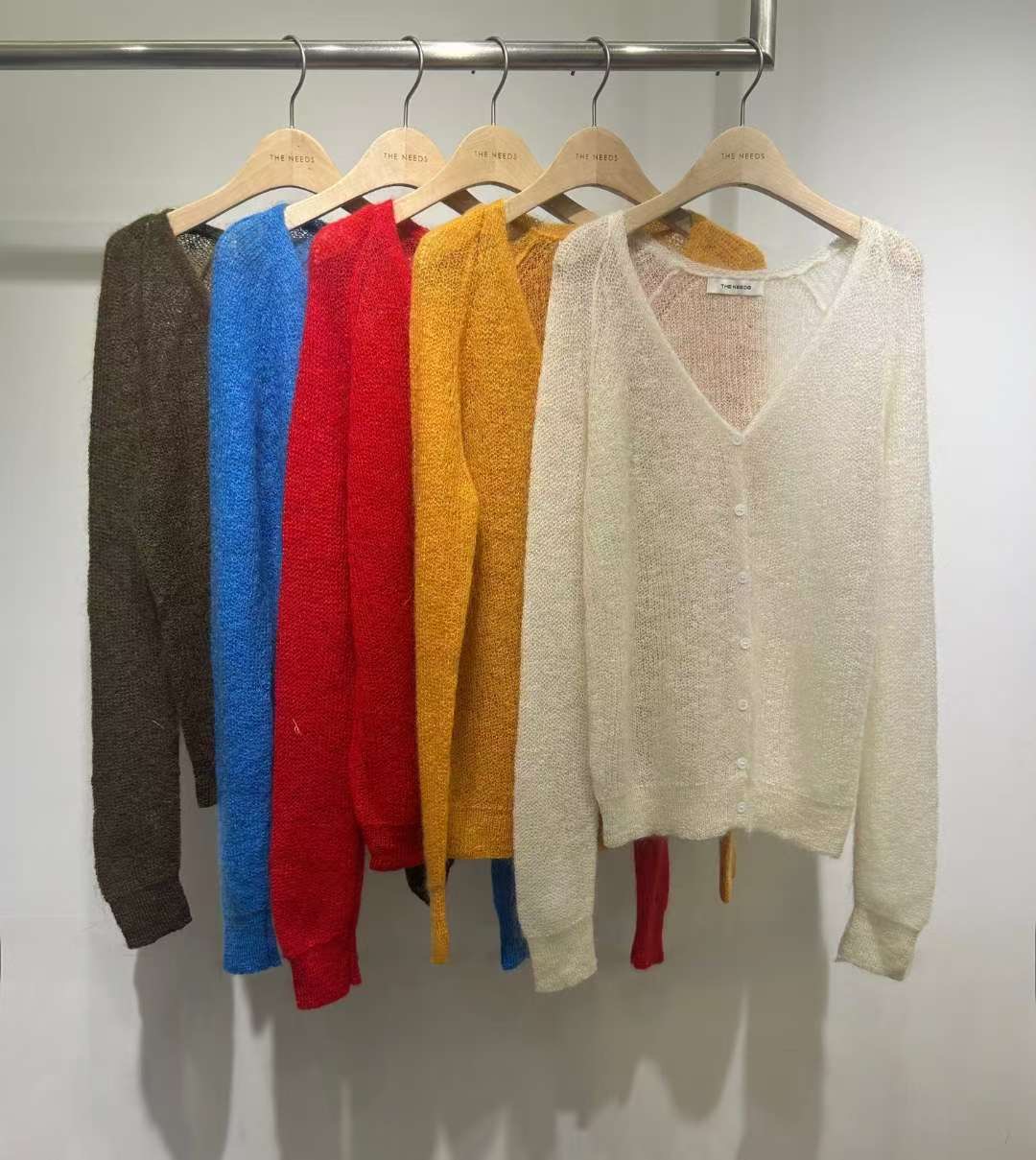 THENEEDS東大門㊣直郵女士新款推薦時尚休閑職業針織衫馬海毛THENEEDS針織衫圖色3左三色