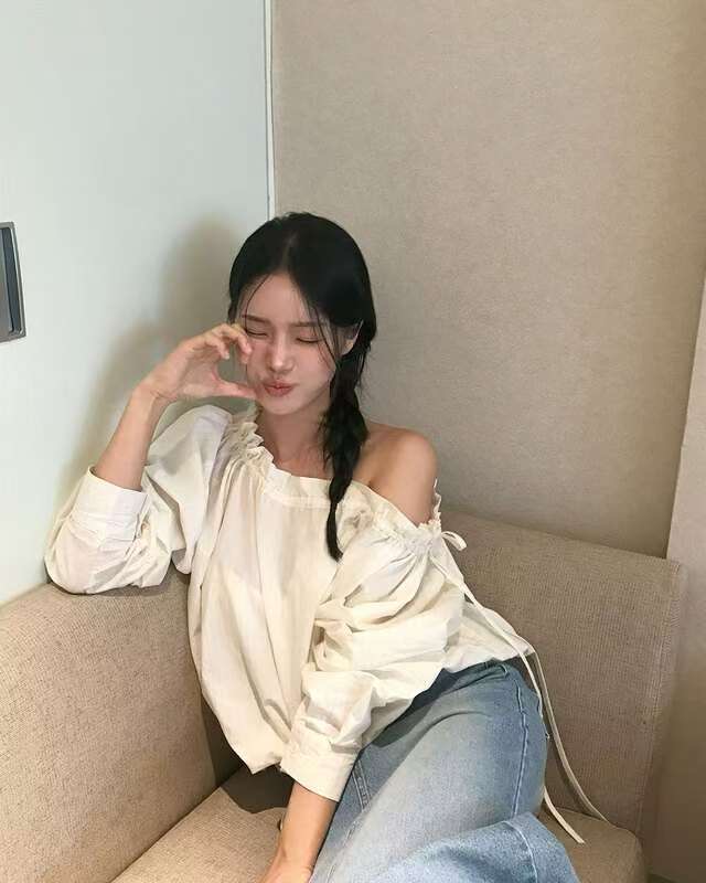 THENEEDS東大門㊣代購女裝新款時尚休閑人氣真品襯衫蕾絲衫THENEEDS襯衫/蕾絲衫