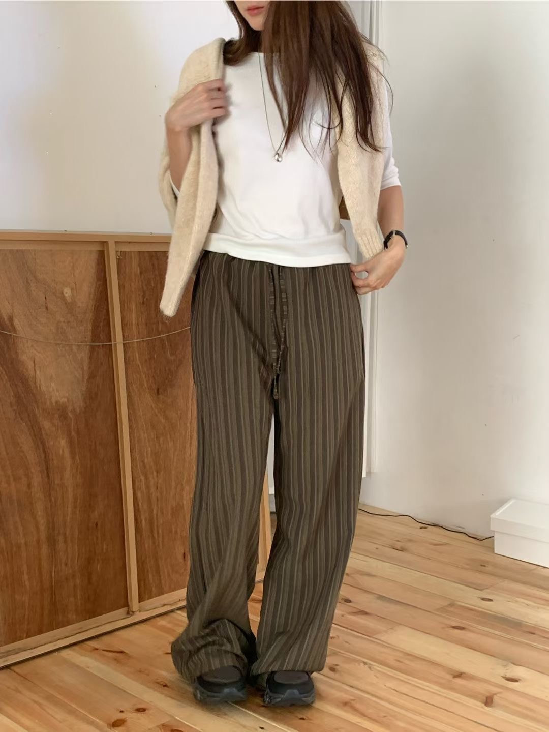 WEARME東大門㊣實拍女裝新款休閑職業熱賣推薦時尚真品休閑褲WEARME休閑褲圖色2