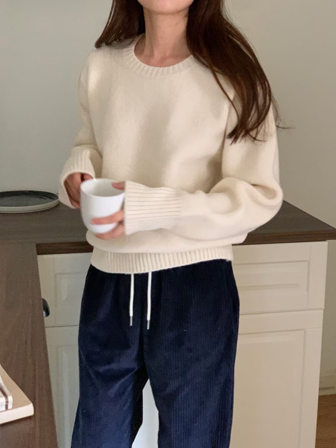 WEARME韓國代購㊣女士新款推薦25秋冬時尚真品職業休閑針織衫WEARME針織衫圖色1