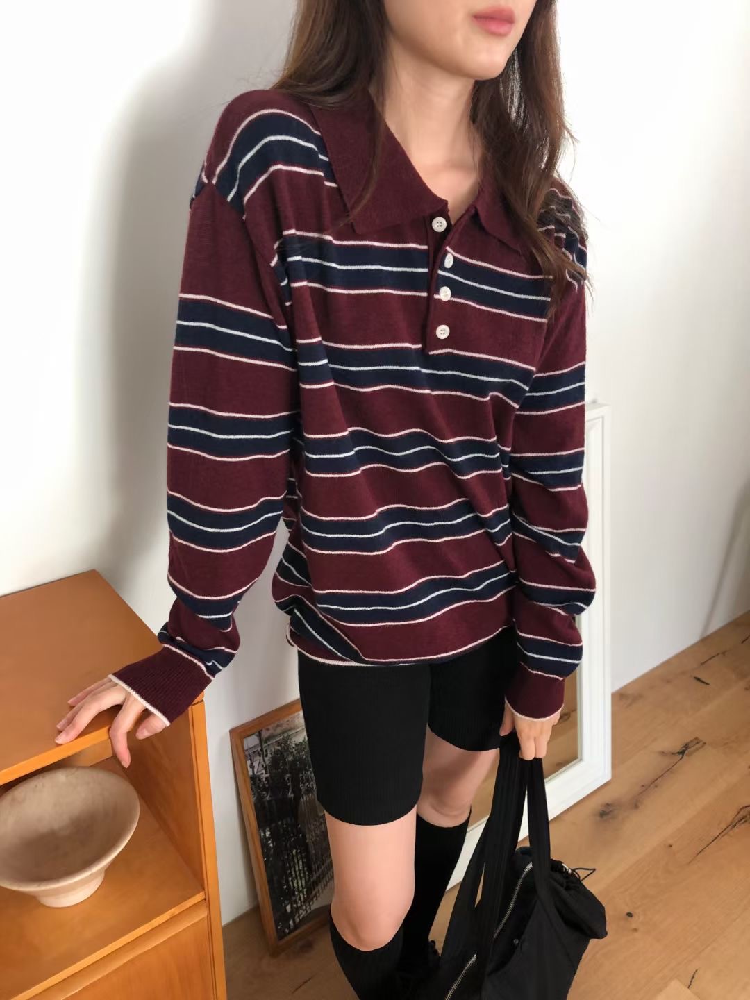 WEARME韓國代購㊣女士新款人氣真品25秋冬休閑推薦職業針織衫WEARME針織衫圖色2