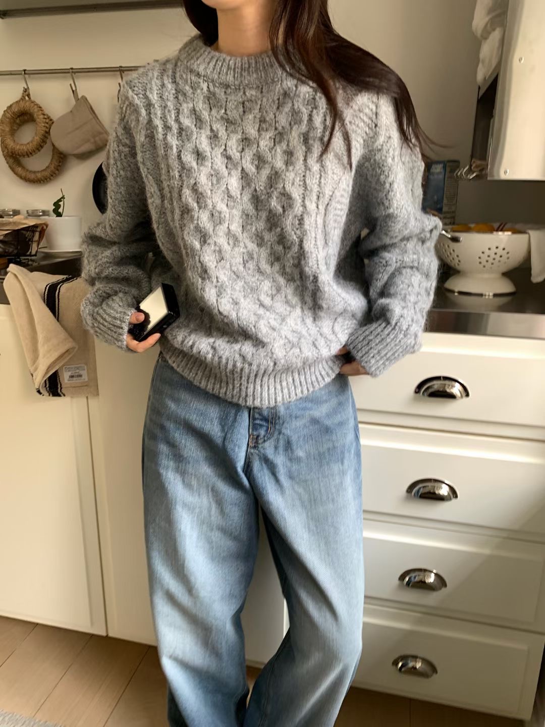 WEARME韓國直郵㊣女裝新款真品25秋冬休閑時尚人氣推薦毛衣WEARME毛衣圖色2