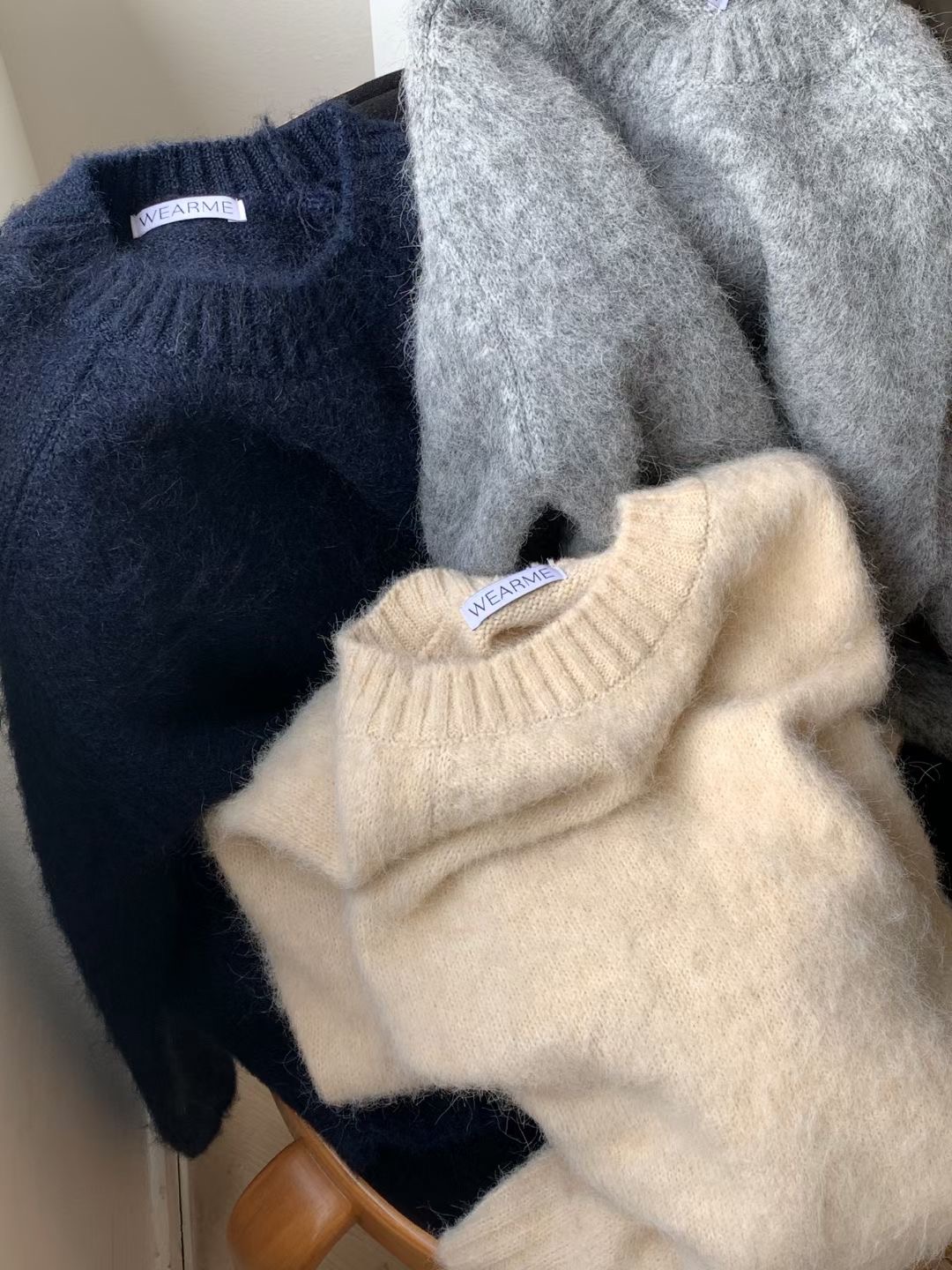 WEARME東大門㊣實拍女士新品時尚休閑真品熱賣人氣職業針織衫WEARME針織衫