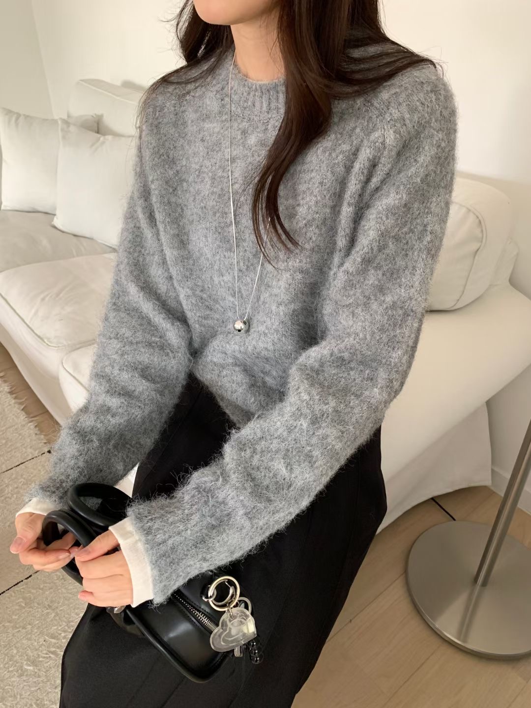 WEARME東大門㊣實拍女士新品時尚休閑真品熱賣人氣職業針織衫WEARME針織衫圖色2