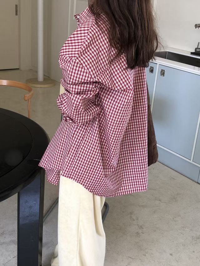 WEARME韓國直郵㊣女士新款職業休閑25秋冬推薦真品襯衫蕾絲衫WEARME襯衫/蕾絲衫