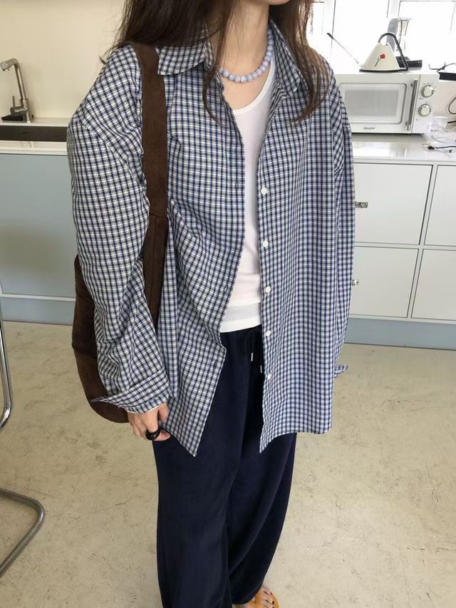 WEARME韓國直郵㊣女士新款職業休閑25秋冬推薦真品襯衫蕾絲衫WEARME襯衫/蕾絲衫圖色1