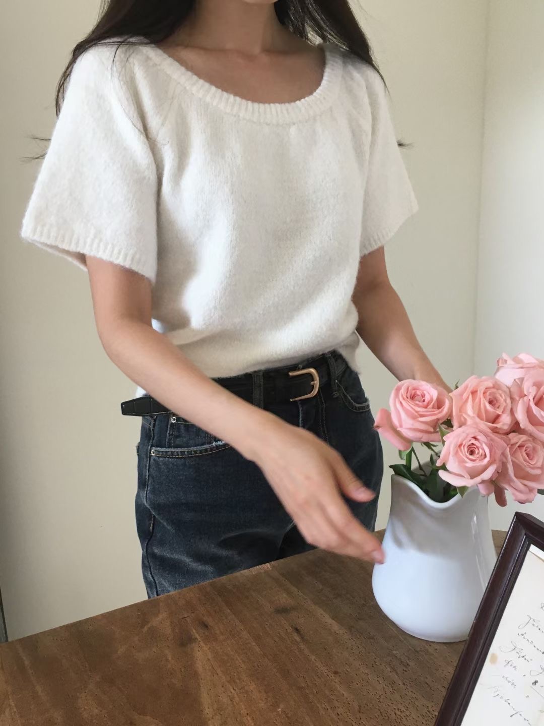 WEARME韓國代購㊣女士新款熱賣推薦職業真品休閑人氣針織衫WEARME針織衫圖色1