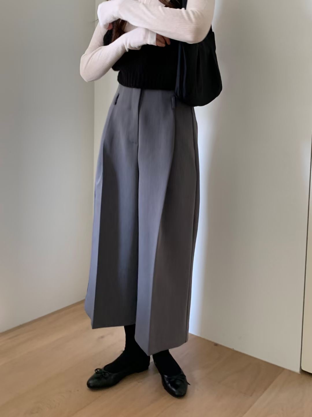 WEARME韓國直郵㊣女裝新款熱賣休閑25秋冬職業休閑褲不含腰帶WEARME休閑褲圖色2