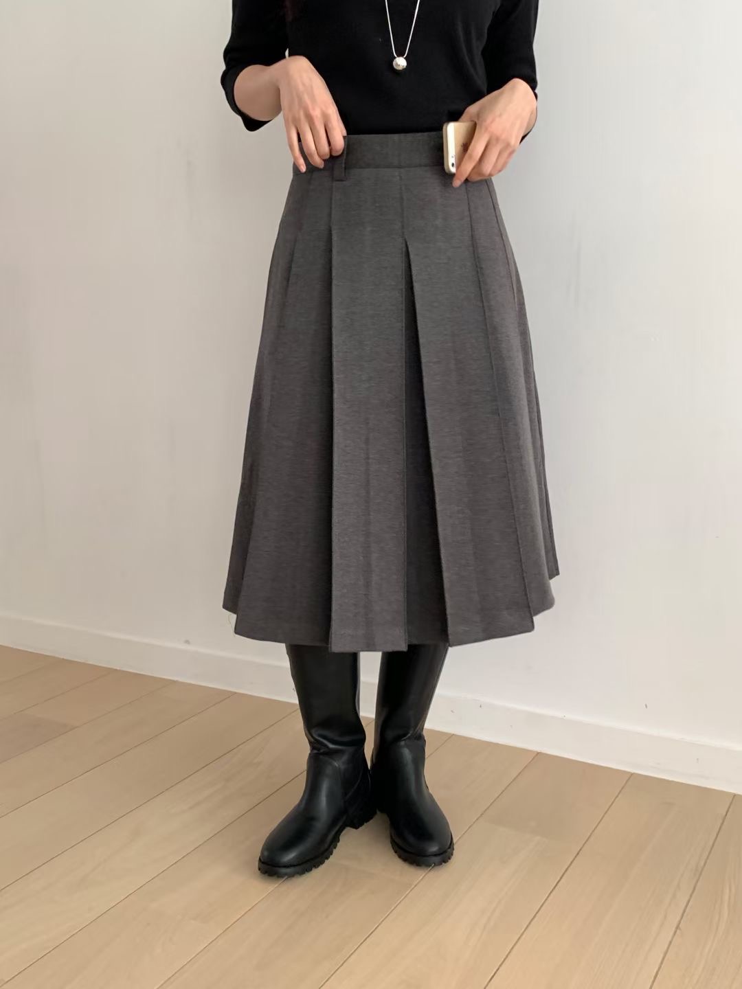 WEARME韓國代購㊣女士新品時尚休閑職業人氣25秋冬熱賣長裙WEARME長裙