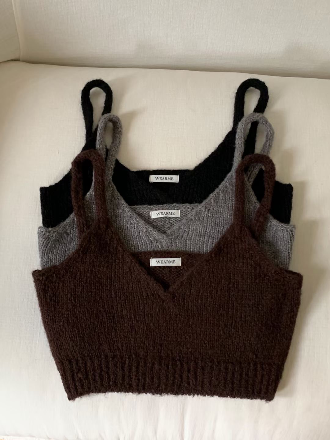 WEARME韓國直郵㊣女士新品25秋冬休閑熱賣吊帶背心不含內搭WEARME吊帶/背心