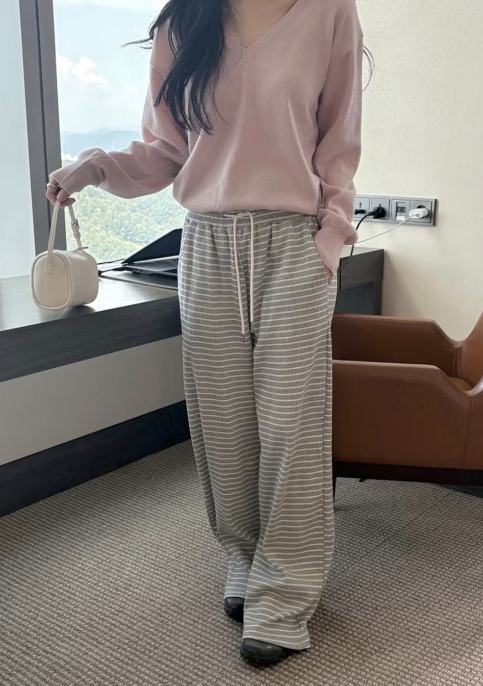 WEARME東大門㊣代購女裝新品25秋冬推薦休閑時尚人氣休閑褲WEARME休閑褲圖色3