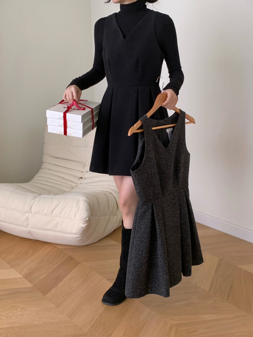 RE:OPENING東大門㊣代購女裝新品熱賣25秋冬休閑推薦連衣裙RE:OPENING連衣裙