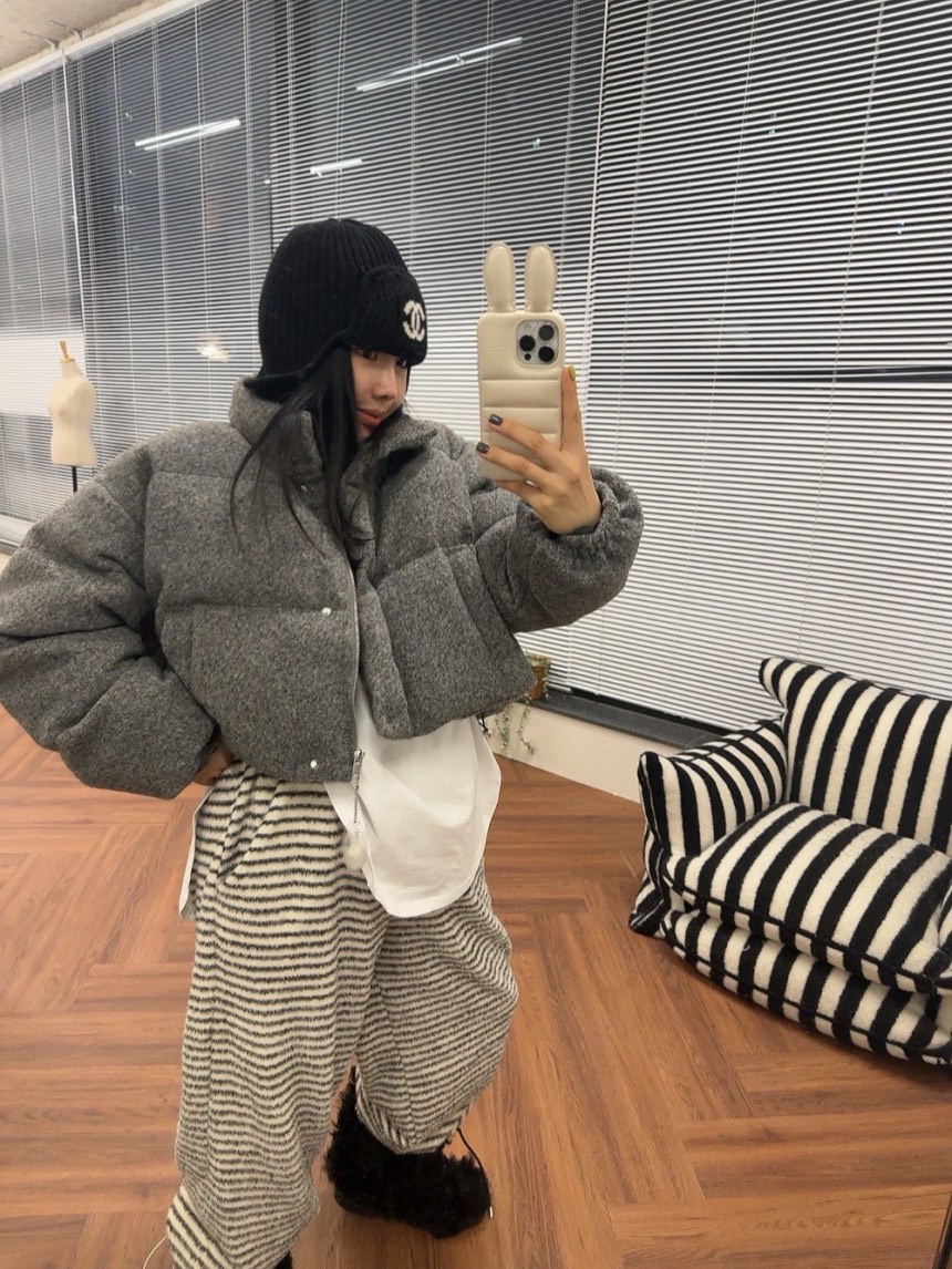 OURWAVE/OUR ROOM東大門㊣直郵女裝新品休閑短款羽絨服填充鴨絨Our Wave/Our Room短款羽絨服